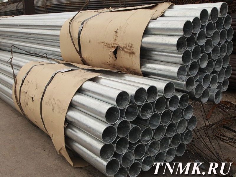 Труба водогазопроводная оцинкованная Ц-Р-100х5 мм ГОСТ 3262-75